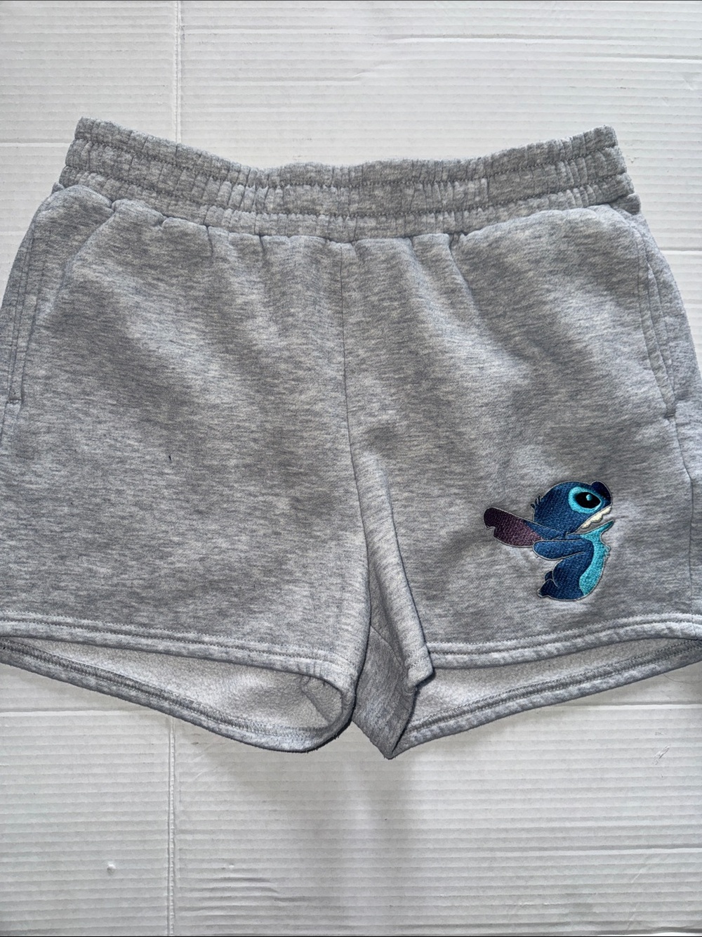 Women’s Grey Stitch Disney Embroidered Lounge Shorts